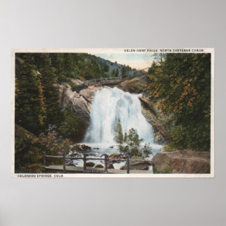 Póster Colorado Springs, CO - Helen Hunt Falls
