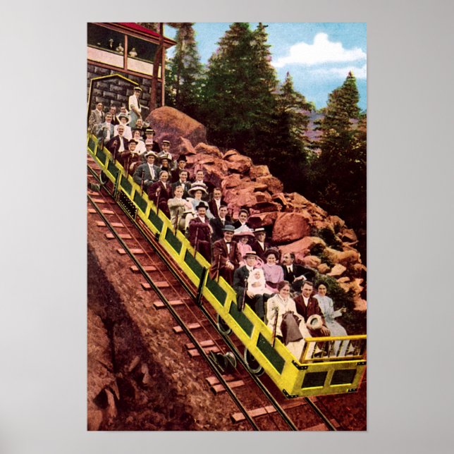 Póster Colorado Springs Colorado Mt Manitou Incline (Frente)