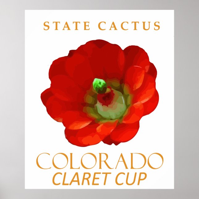 Póster Colorado Territory Cactus The Claret Cup Cactus (Frente)