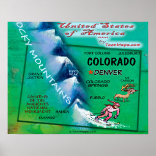 Póster Colorado USA