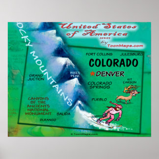 Póster Colorado USA
