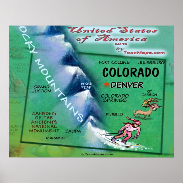 Póster Colorado USA (Frente)