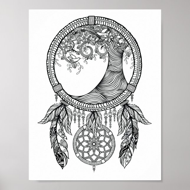 Póster Colorante Poster Dreamcatcher (Frente)