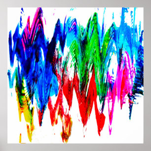 Póster Colored waves