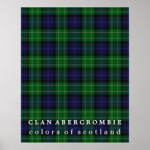 Póster Colores Abercrombie de Escocia Tartán
