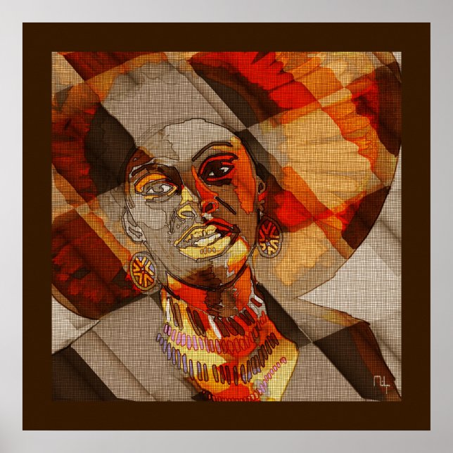 Póster Colores africanos (Frente)