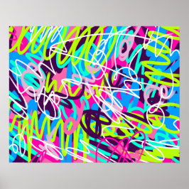 Póster Colores alegres abstractos modernos