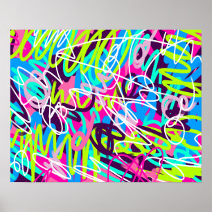 Póster Colores alegres abstractos modernos