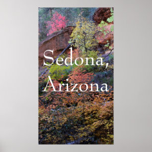 Póster Colores caídos en Sedona