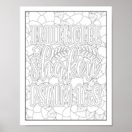 Póster Colores de adultos bíblicos/cristianos