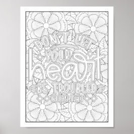 Póster Colores de adultos bíblicos/cristianos