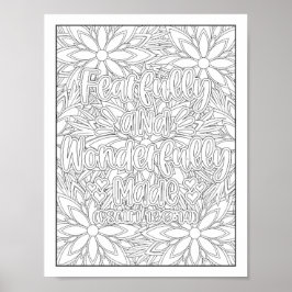 Póster Colores de adultos bíblicos/cristianos