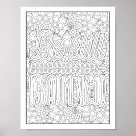 Póster Colores de adultos bíblicos/cristianos