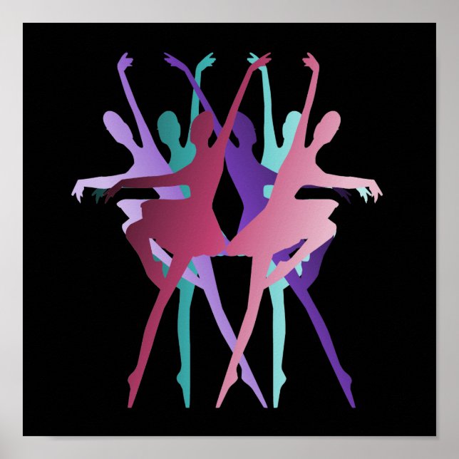Póster Colores de baile de danza (Frente)