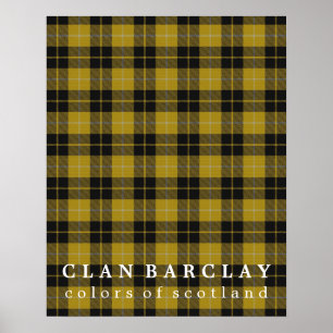 Póster Colores de barclay de Escocia Tartán