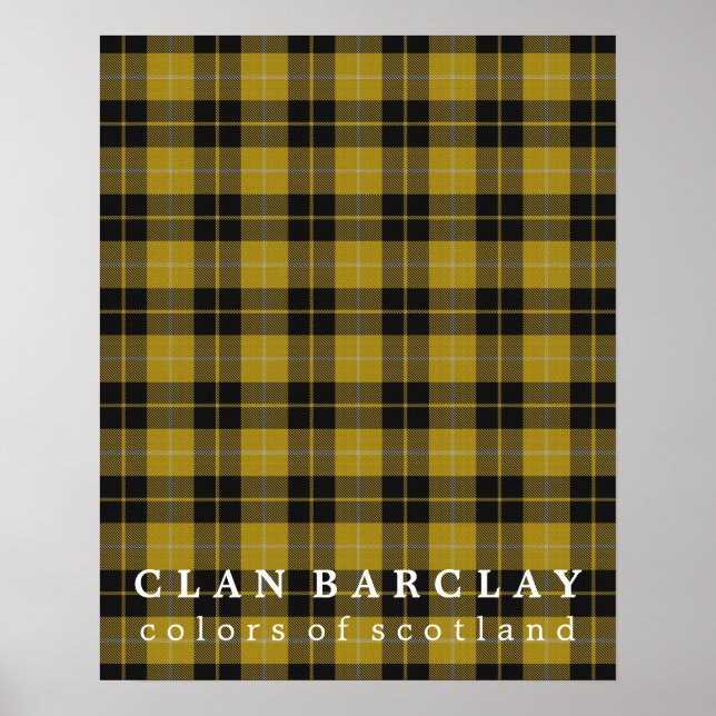 Póster Colores de barclay de Escocia Tartán (Frente)