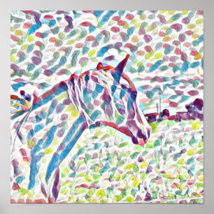 Póster Colores De Caballo De Vida, Poster
