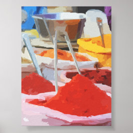 Póster Colores de Especias
