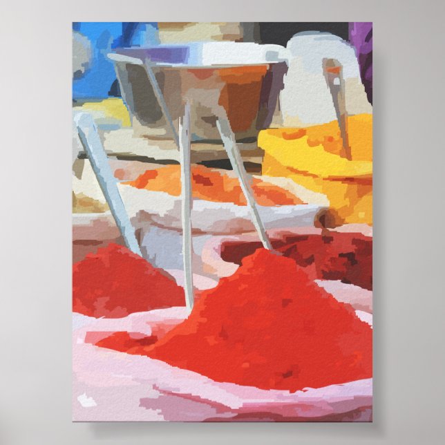 Póster Colores de Especias (Frente)