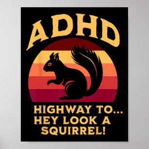 Póster Colores de la bandera de ADHD Highway To… Hey Look