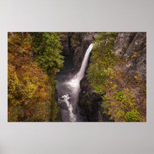 Póster Colores De Otoño En Las Cataratas Elk