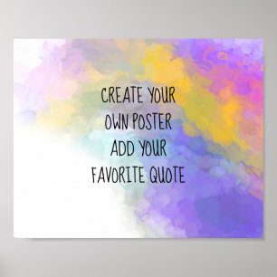 Póster colores de pintura coloridos añaden el texto al pe