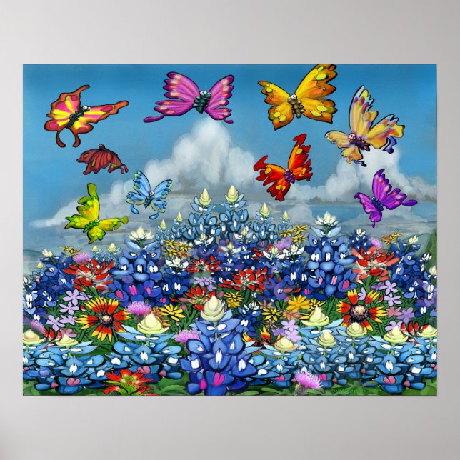 Póster Colores de primavera (Frente)