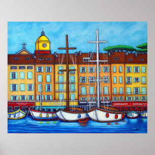 Póster Colores de Saint-Tropez Poster por Lisa Lorenz