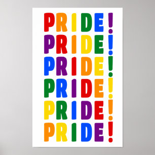 Póster Colores del Arcoíris Orgullo LGBT