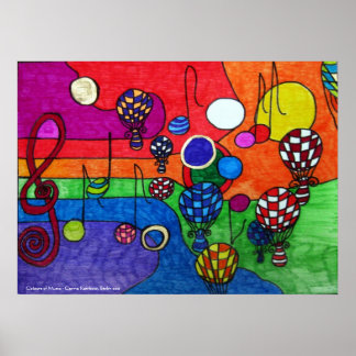 Póster Colores del Poster musical