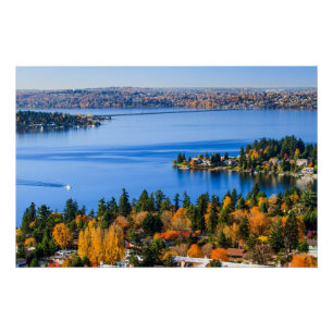 Póster Colores espléndidos de la caída en Bellevue