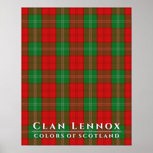 Póster Colores lennox de Escocia 2 Tartán Plaid