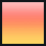 Póster Colores lisos - Color amarillo a rosa oscuro<br><div class="desc">Gradiente amarillo,  naranja,  rojo y rosa colorido, </div>
