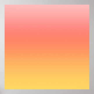 Póster Colores lisos - Color amarillo a rosa oscuro