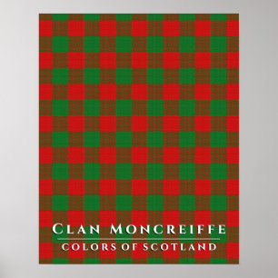 Póster Colores Moncreiffe de Clan 2 Tartán Plaid