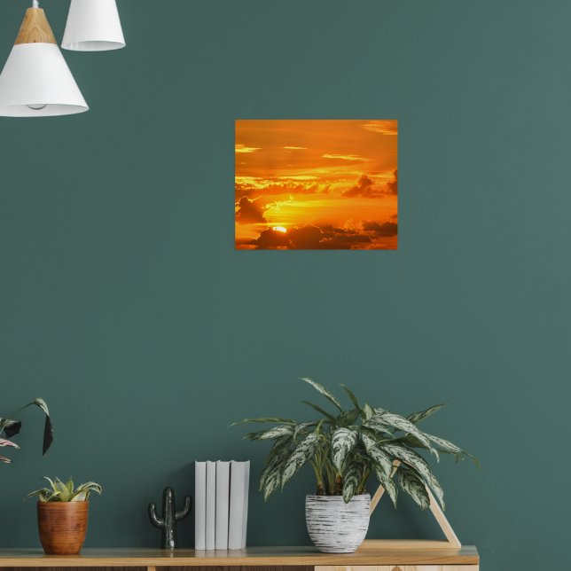 Póster Colores naranjas vibrantes Poster de amanecer (Salón 1)
