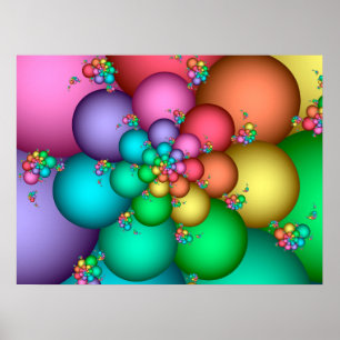 Póster Colores pastel en espiral