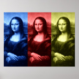 Póster Colores primarios de Mona Lisa