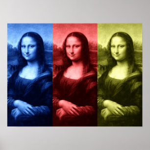 Póster Colores primarios de Mona Lisa