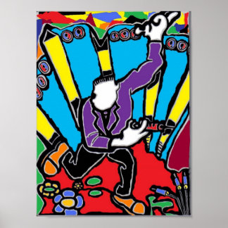 Póster Colores psiquiátricos locos