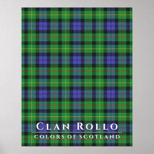 Póster Colores Rollo de Clan de Escocia 2 Tartán Plaid