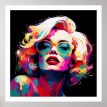 Colores vibrantes de la cultura pop