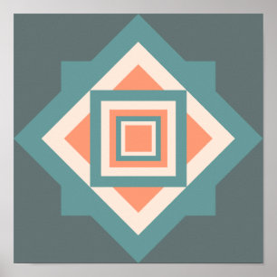 PÓSTER COLORES VIEJOS DE PAÍSES DE VINTAGE