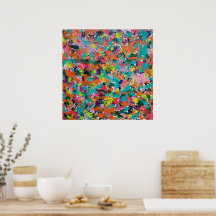 Colores y expresiones en pintura acrílica
