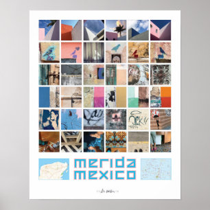 Póster Colores y modelos de Mérida
