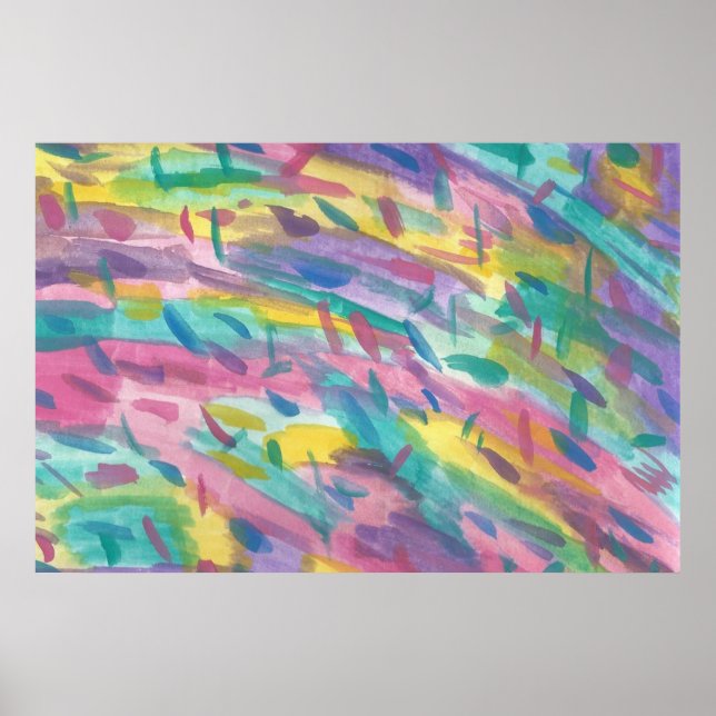 Póster Colorful Abstract Art Poster Print (Frente)