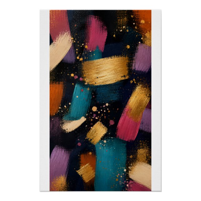 Póster Colorful Abstract Expression (Anverso)