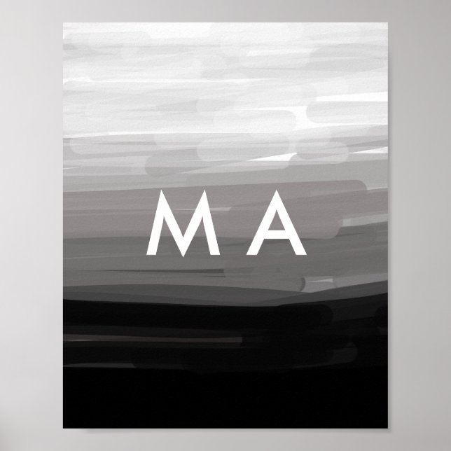 Póster Colorful add your name text image (Frente)