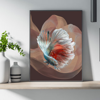 Póster Colorful betta Poster