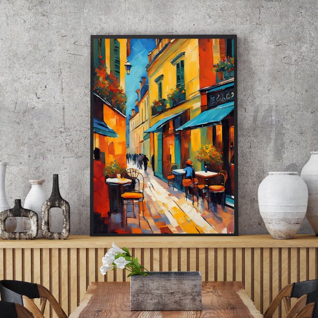 Póster Colorful Cafes and Cobblestone (Subido por el creador)